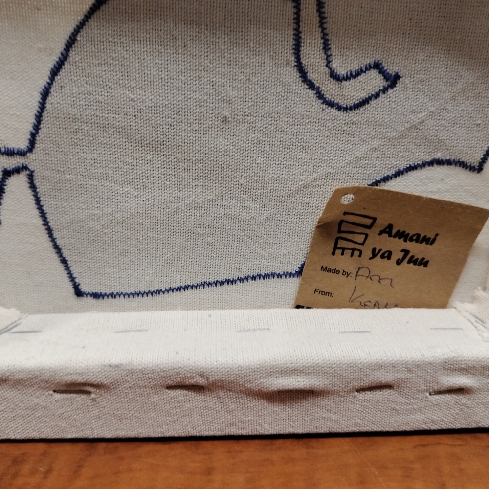 Handmade Fabric Over Canvas Animal Wall Art. Made in Nairobi, Kenya by Anna K - Picture 9 of 13